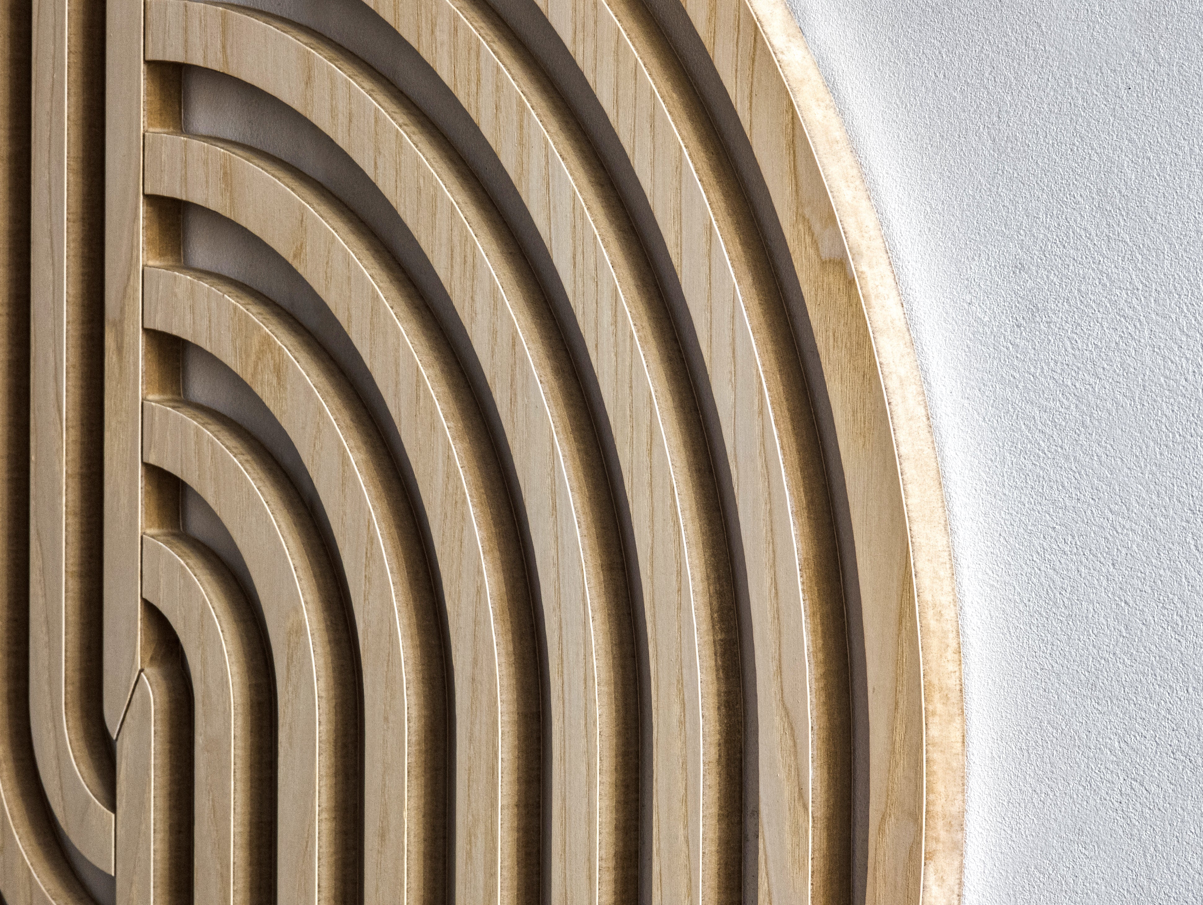 Wood wall art - Geometric wood wall decor - Minimalist wall art