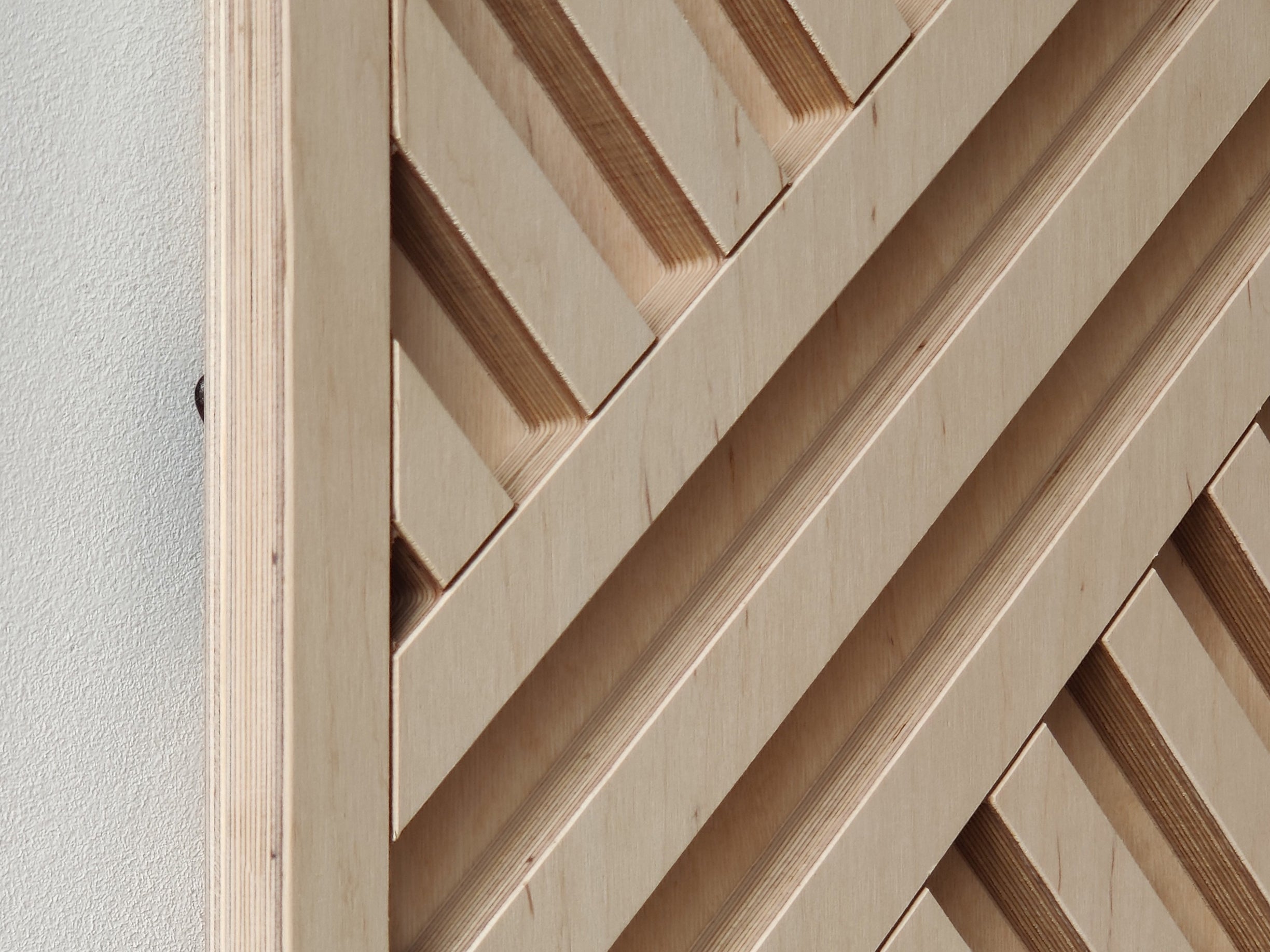 Wood wall art - Geometric wood wall decor - Minimalist wall art